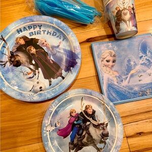 Frozen Themed Party Supplies Set - Blue